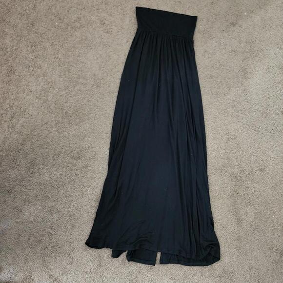 Black Double Split Maxi Skirt, Women's M - Picture 7 of 8